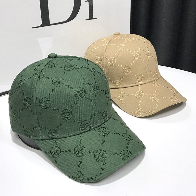 Green Baseball Hat for Women Hardtop Duck Tongue Cap