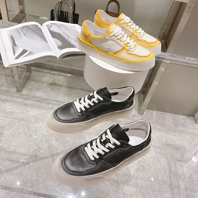 White muffin shoes for men graffiti sneakers