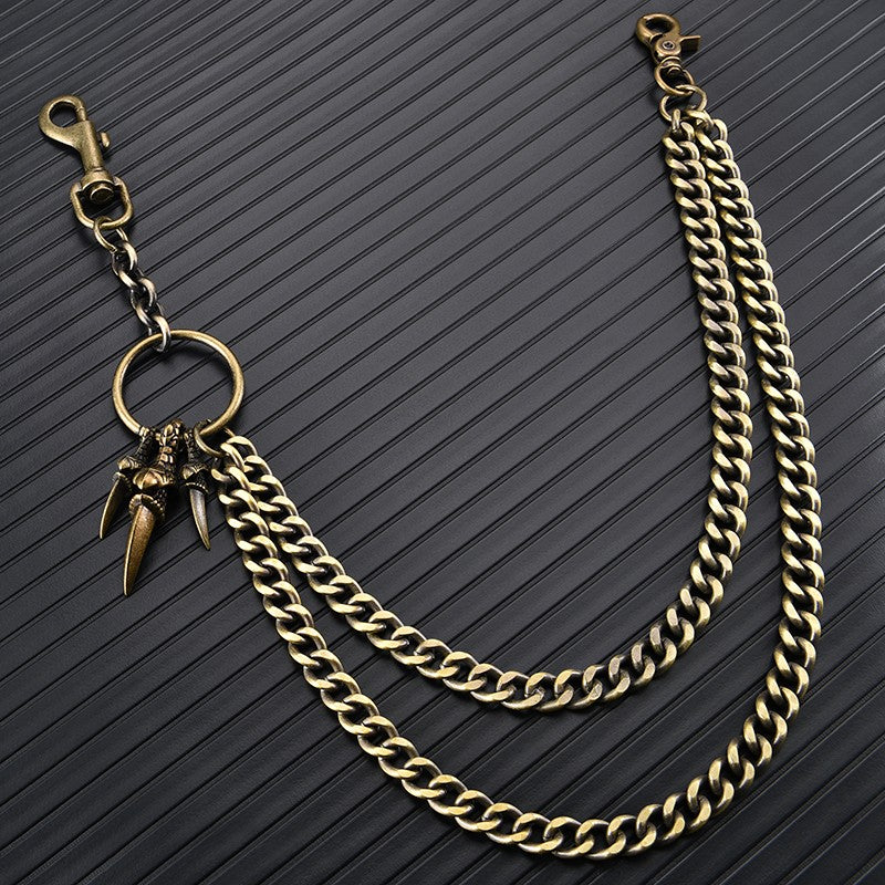 Gold pants waist chain accessories