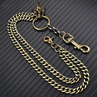 Gold pants waist chain accessories