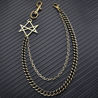 Vintage pants chain metal pendant waist chain men's hip-hop trend