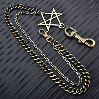 Vintage pants chain metal pendant waist chain men's hip-hop trend