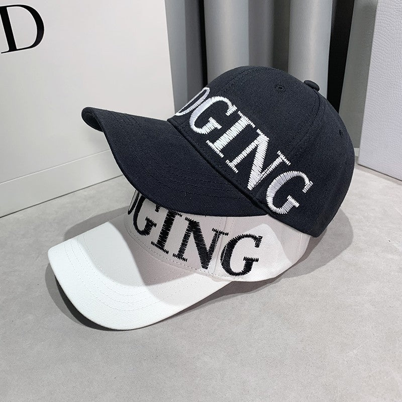 Letters Wide Brim Baseball Cap