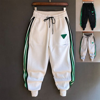 Zipper Versatile Casual Pants Feet Sports Sweatpants