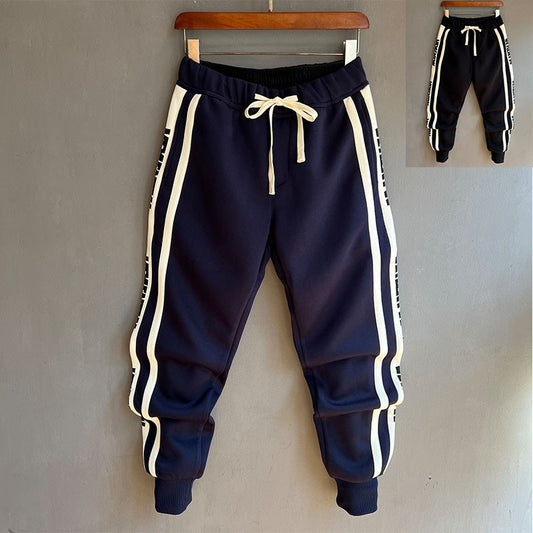 New casual sports sweatpants pants for men letters bound feet