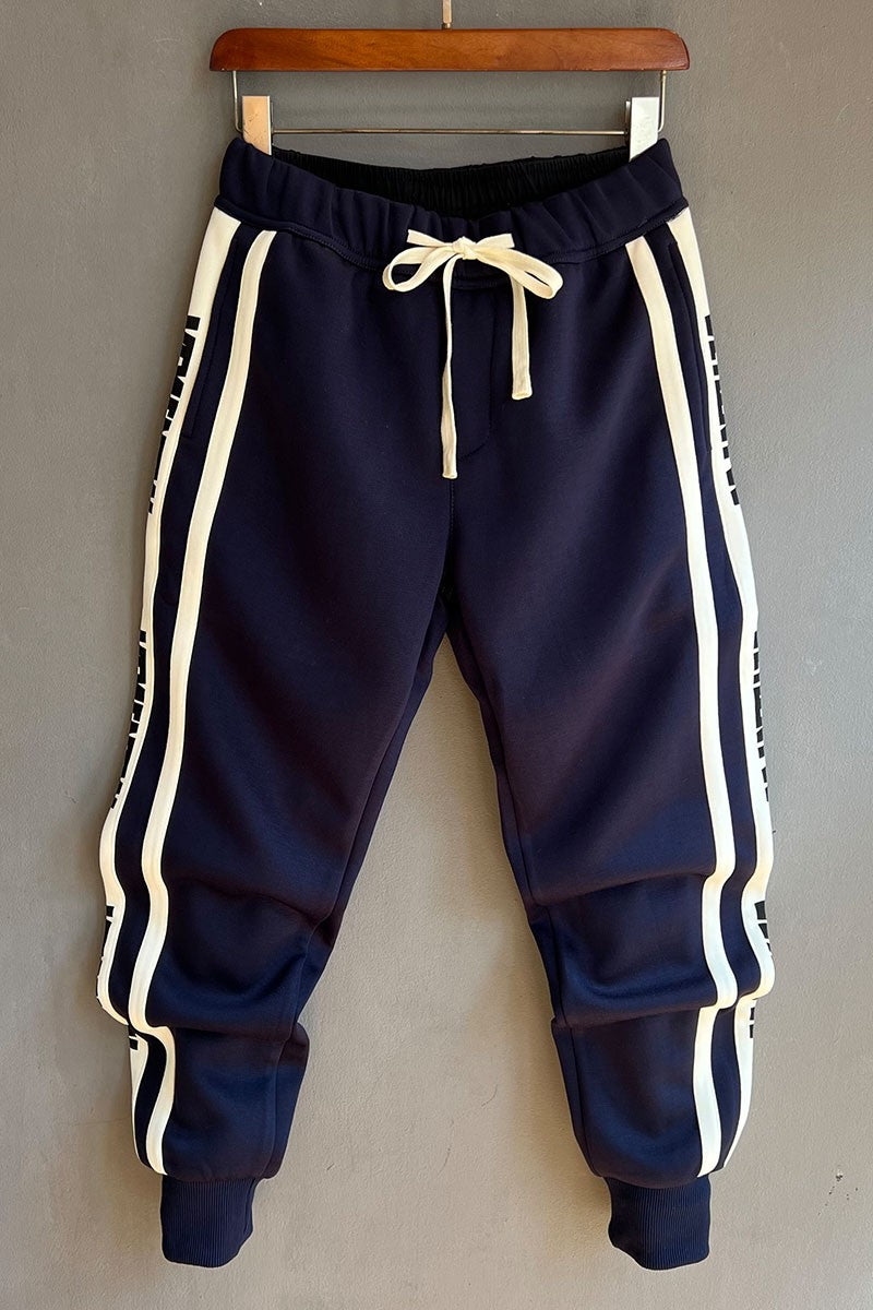 New casual sports sweatpants pants for men letters bound feet