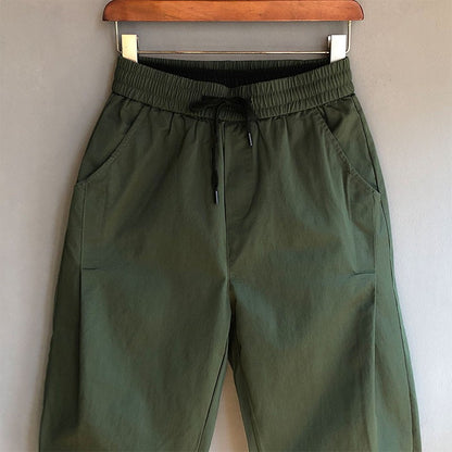 Slim Fit Solid Color Casual Men' Long Pants