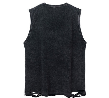 Rose Unisex Sleeveless T-shirt for Street Washed