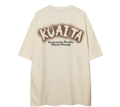 T-shirt Kuaita Graphics Black Top