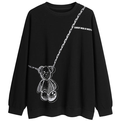 Bear Diamond Sweater Women's Oversize Loose Sweatshirts