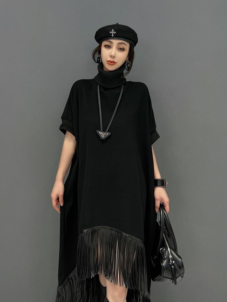 Tassel casual women's shirt dress