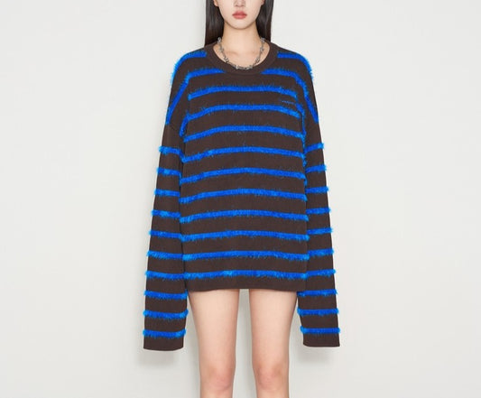 Pullover Sweater Color Block Knitwear Unisex