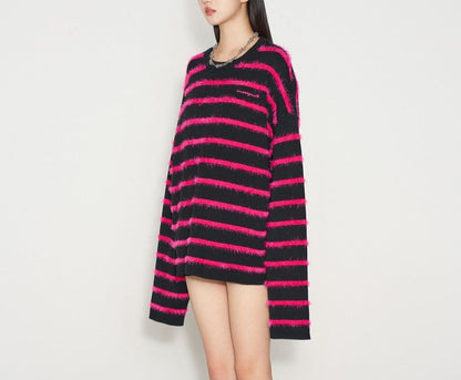 Pullover Sweater Color Block Knitwear Unisex