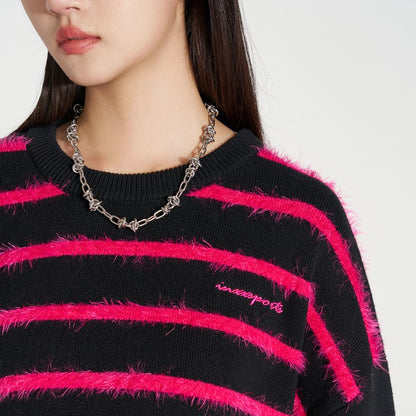 Pullover Sweater Color Block Knitwear Unisex