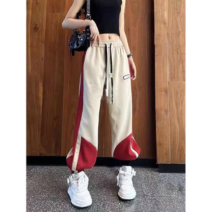 Sweatpants patchwork plush women's pants