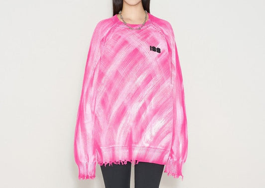 Pink  Lazy Pullover Sweater Knitwear for Men and Women