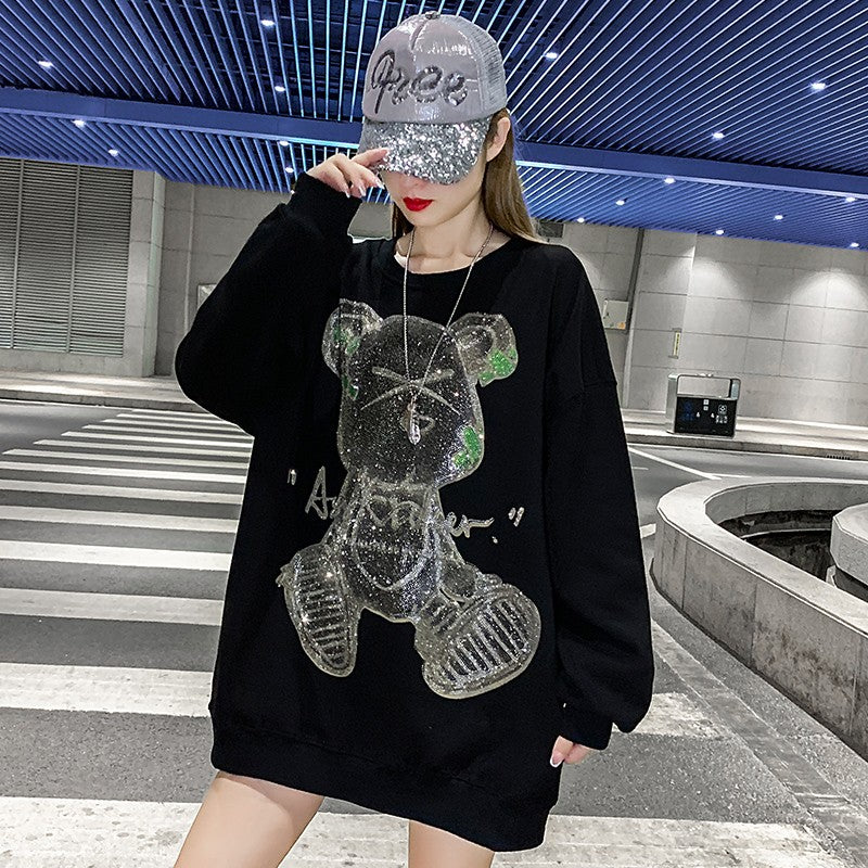 Lard classic Bear diamond sweatshirt women's trend