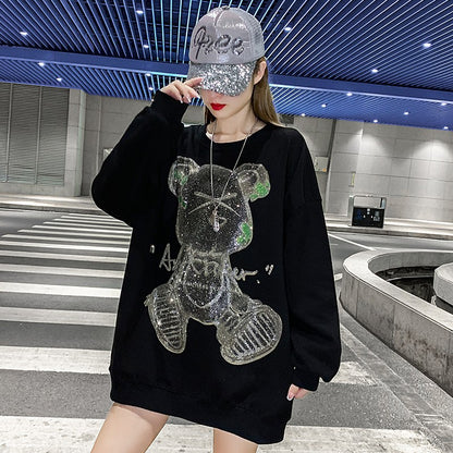 Lard classic Bear diamond sweatshirt women's trend