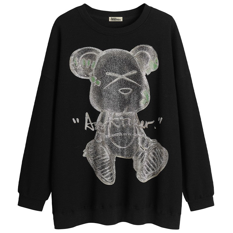 Lard classic Bear diamond sweatshirt women's trend