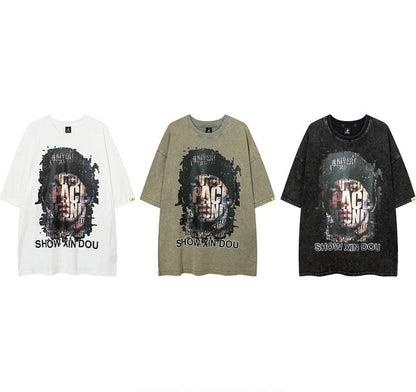 Show dou men's  streetwear T-shirt