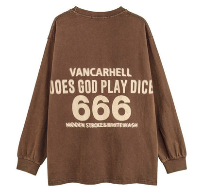 Dice modern oversize unisex sweatshirt