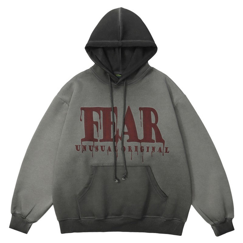 Fear vibe street style extra-large hoodies