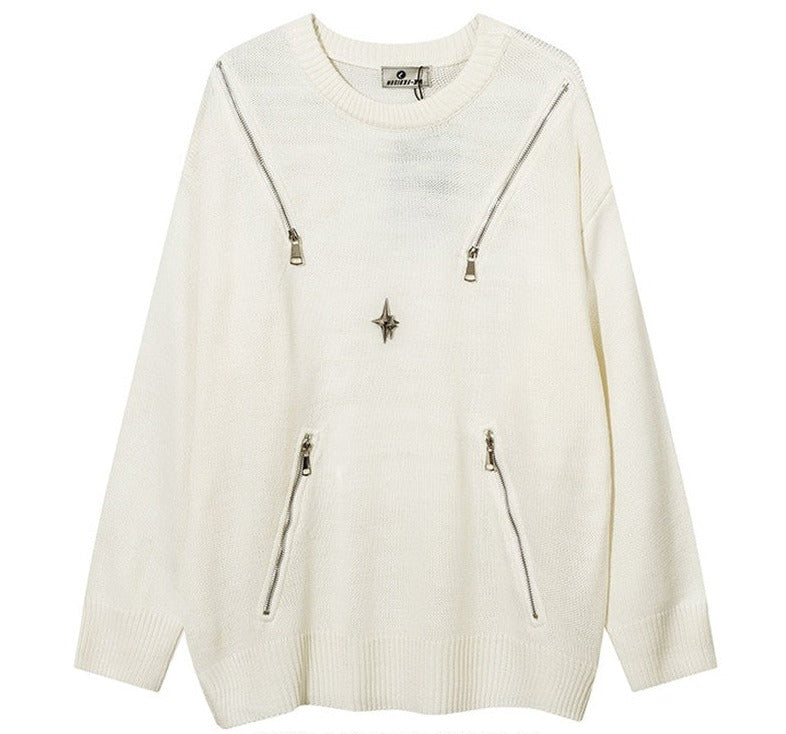 Trendsetting loose-fit shirt knitwear