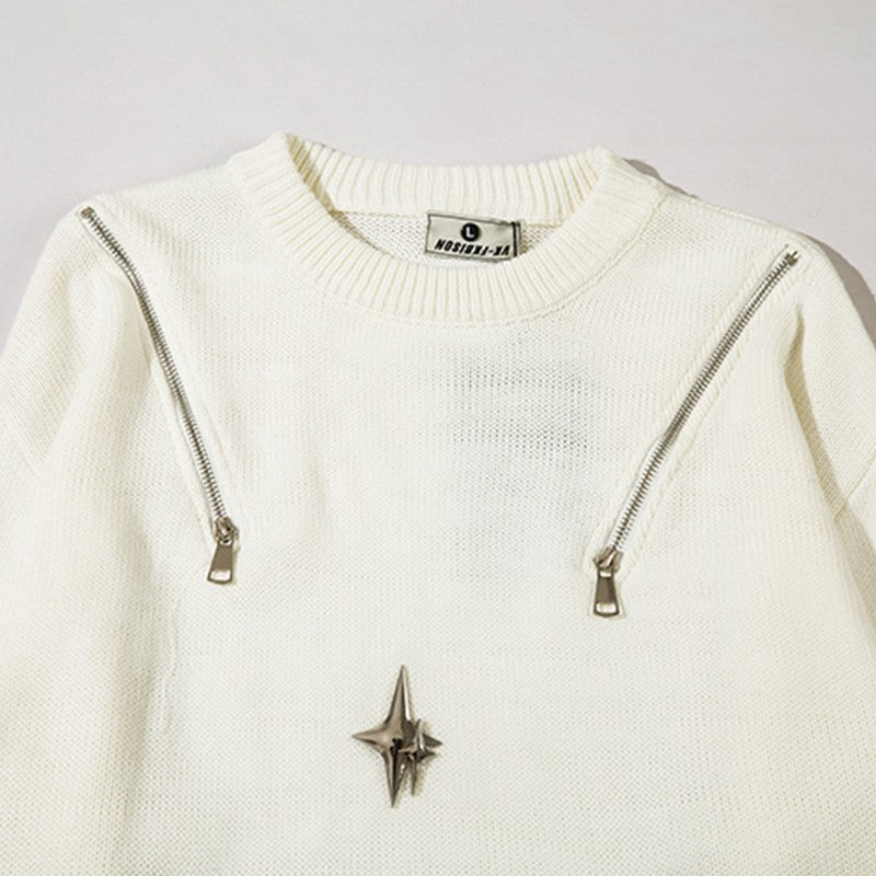 Trendsetting loose-fit shirt knitwear