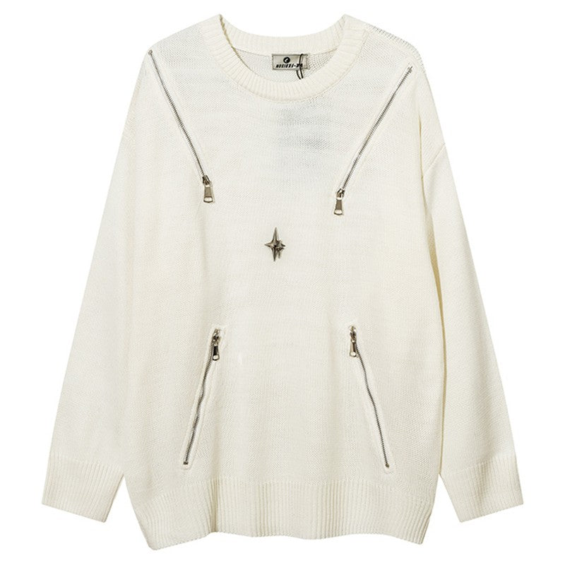 Trendsetting loose-fit shirt knitwear