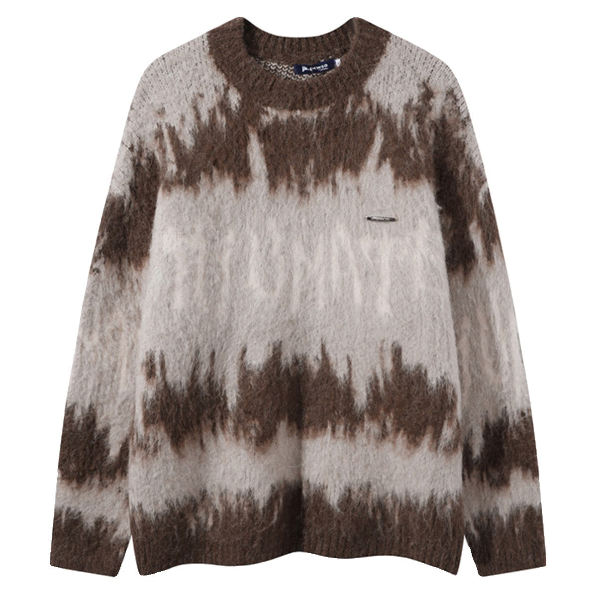 Soft waxy sweater irregular sweater