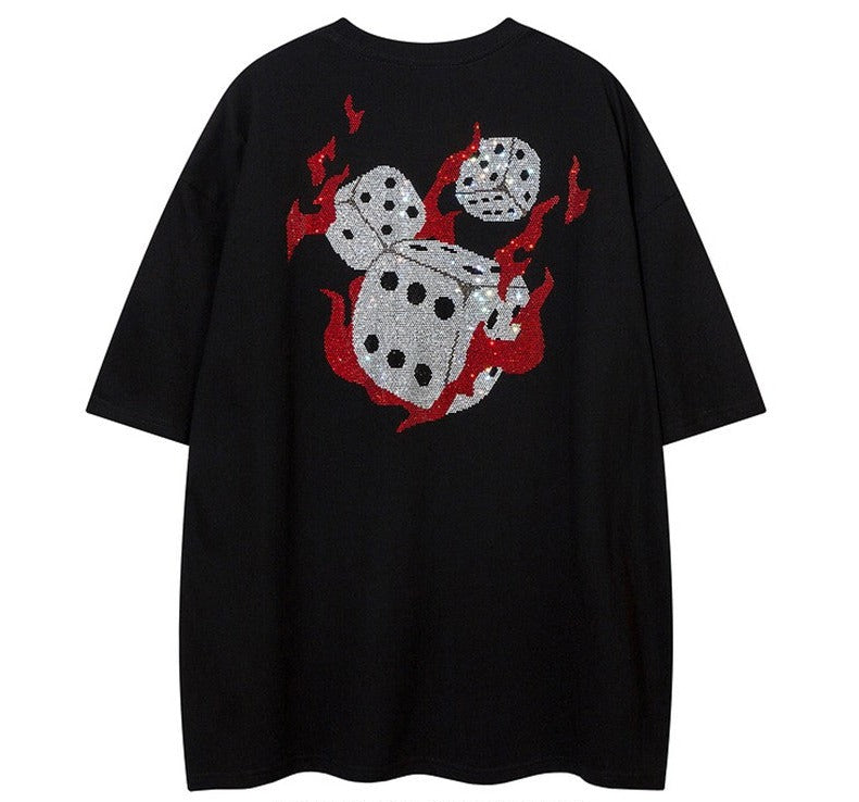 Oversized dice tee t-shirt