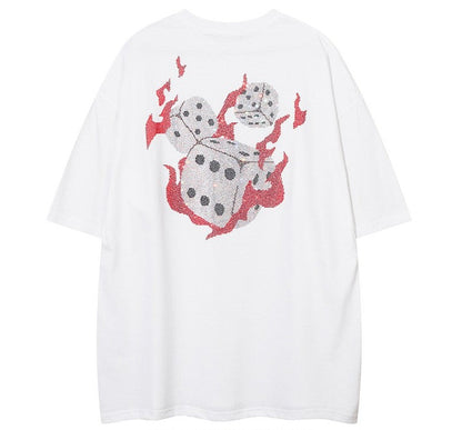 Oversized dice tee t-shirt