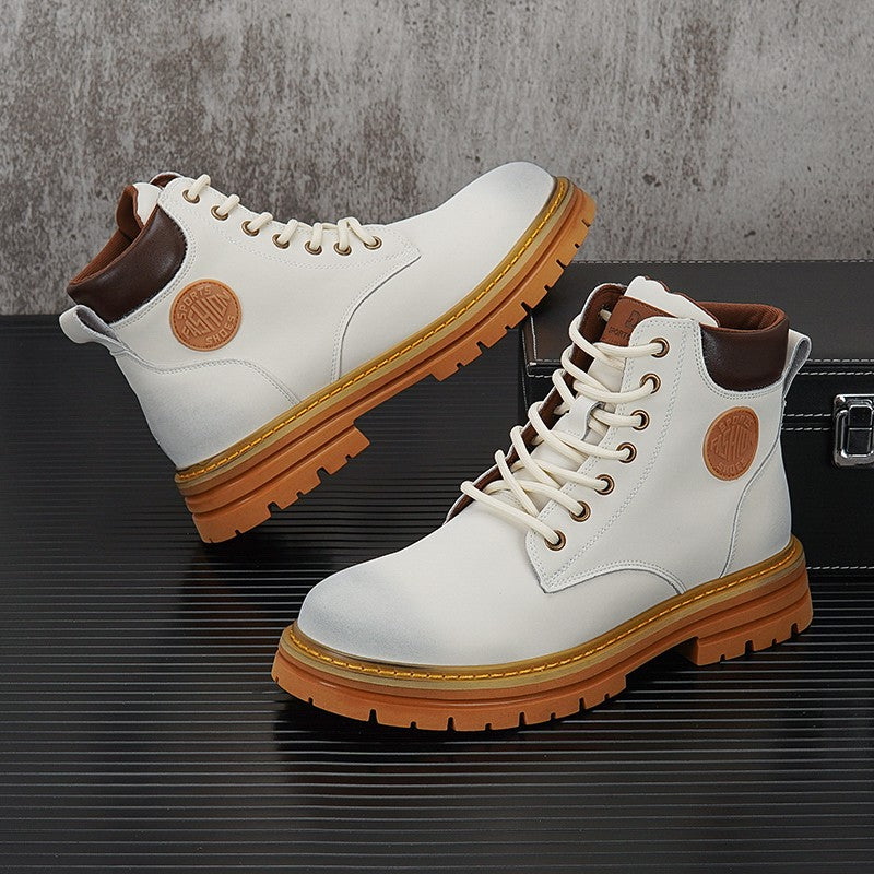 White Timba Martin boots for men