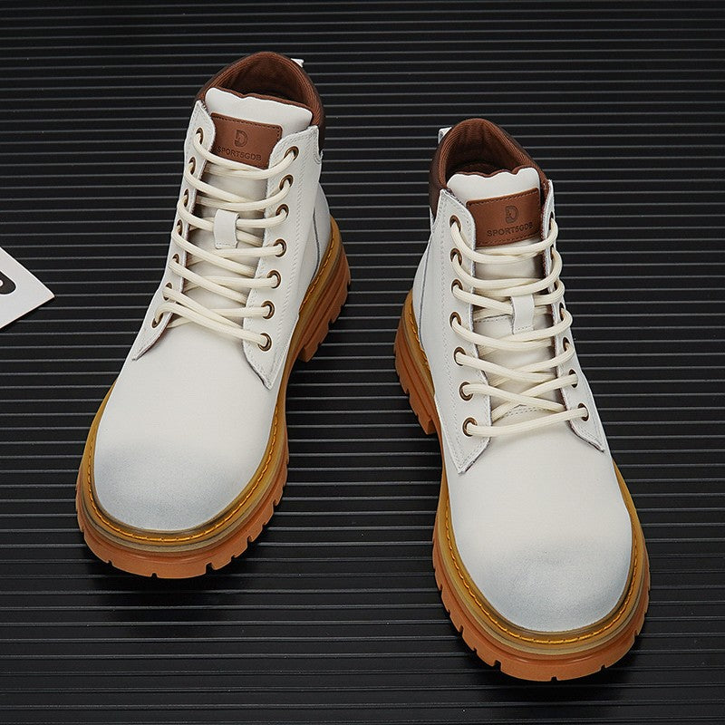 White Timba Martin boots for men