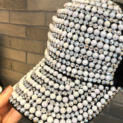 Versatile pearl diamond baseball cap