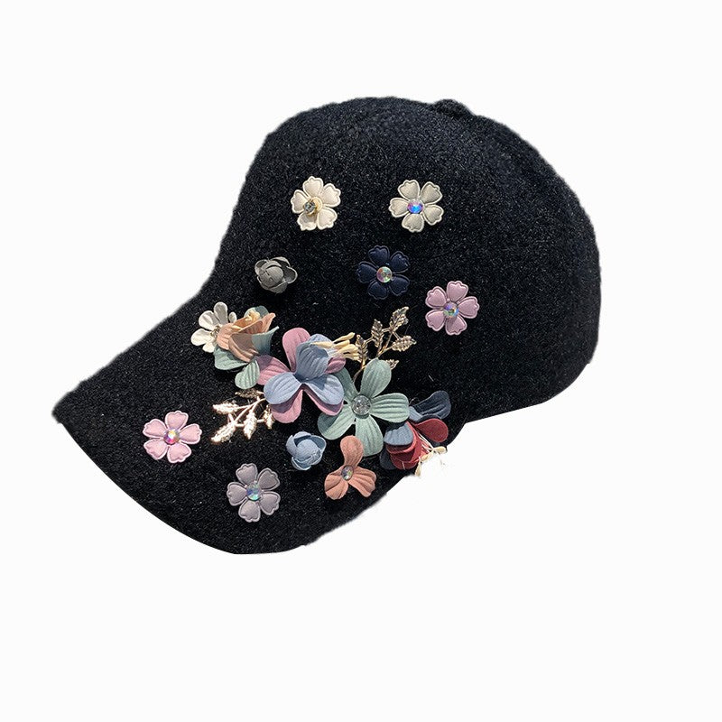 Duck cap for women three-dimensional cap