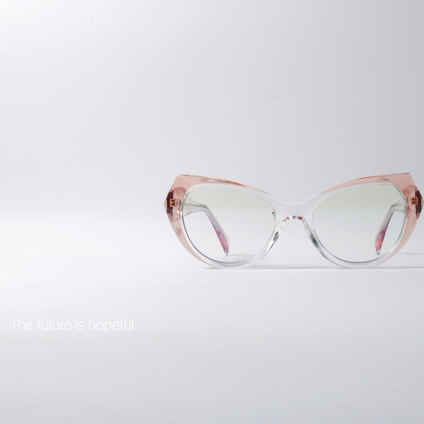 Cat's eye gradient frame myopia lens sunglasses