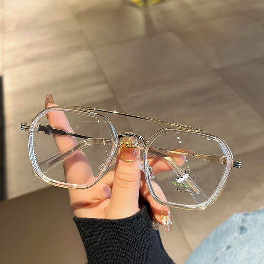 Unisex thick frame retro glasses