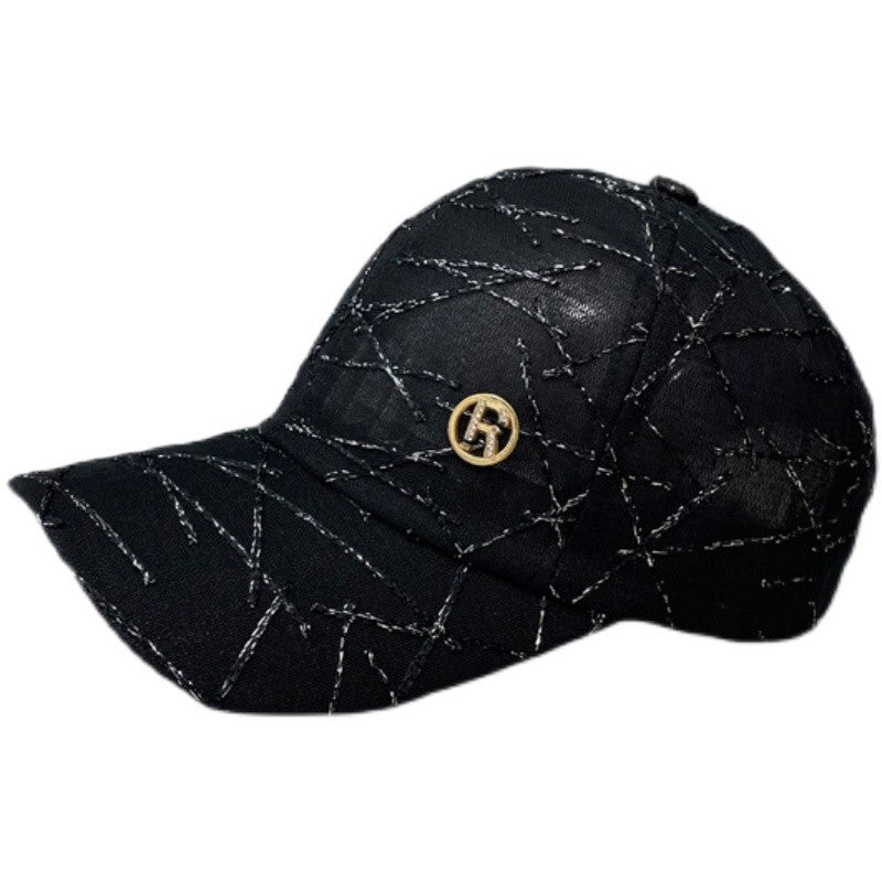 Hat women's R Label Mesh Breathable baseball cap