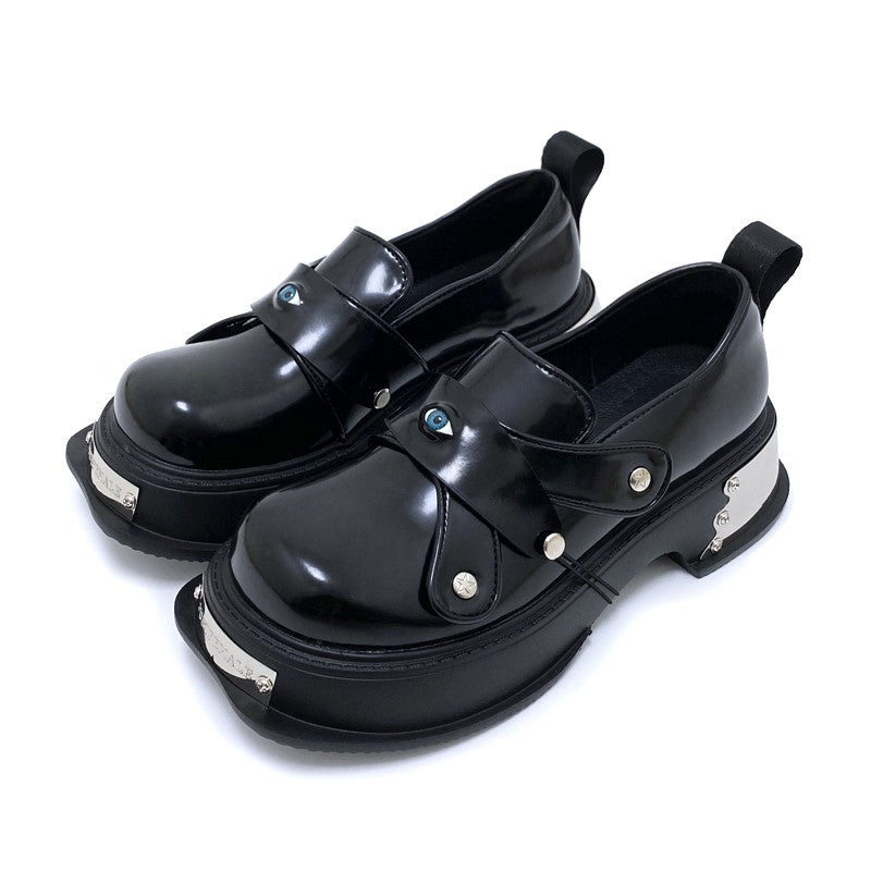 Eye leather shoes women's eye accessories