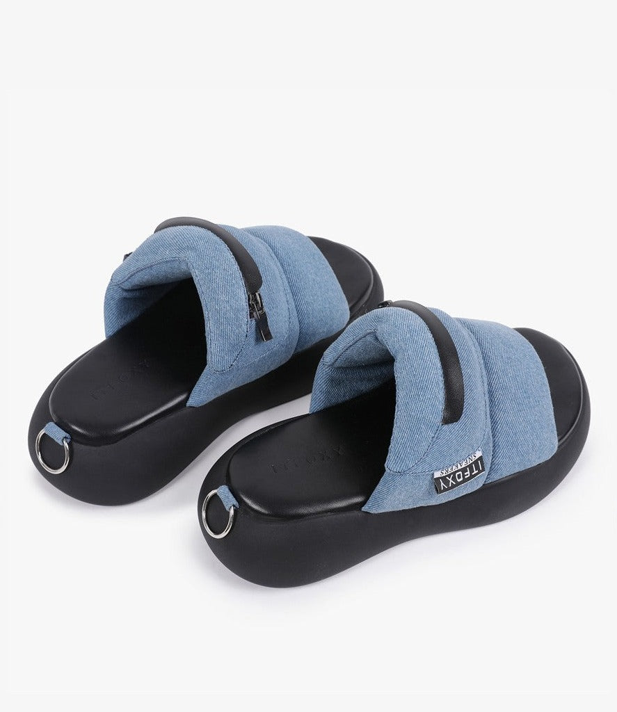 Jeans  sofa bread slippers flat heel slippers for women