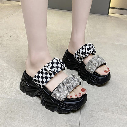 Green slippers for women fairy sandals