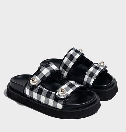 Black Slippers for Women