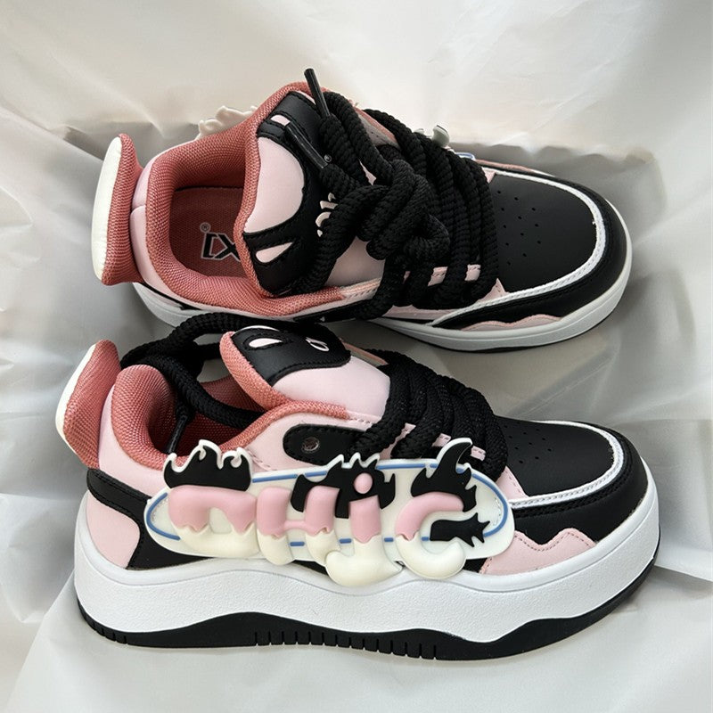 3D letter bread shoes high street women sneakers