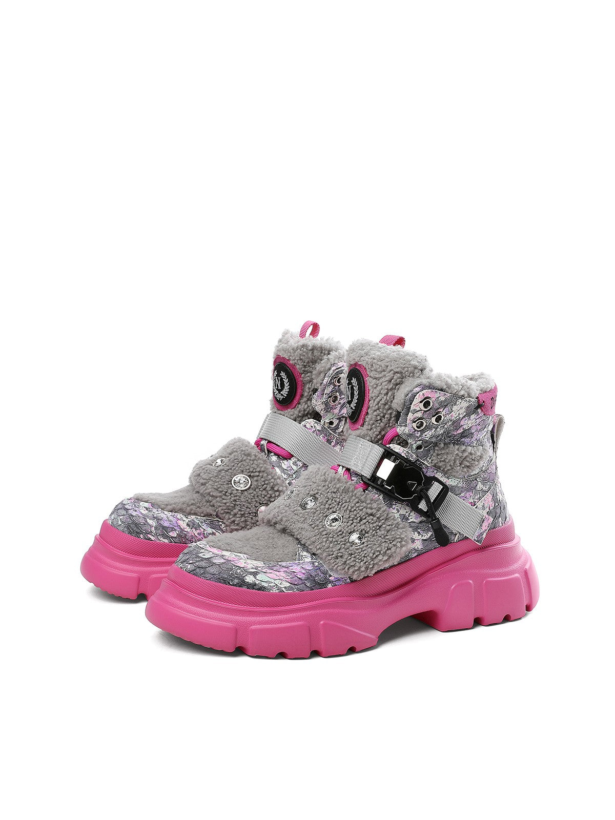 Cold resistant warm plush snow boots for women