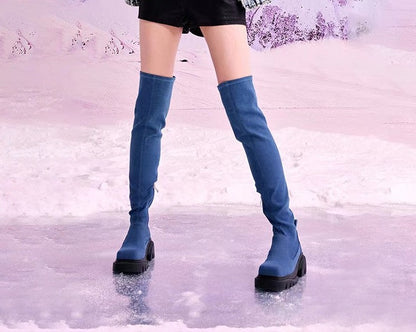 High Over Knee Boots Women's Genuine Leather