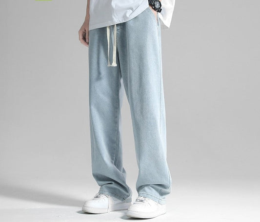 new winter straight pants light jeans