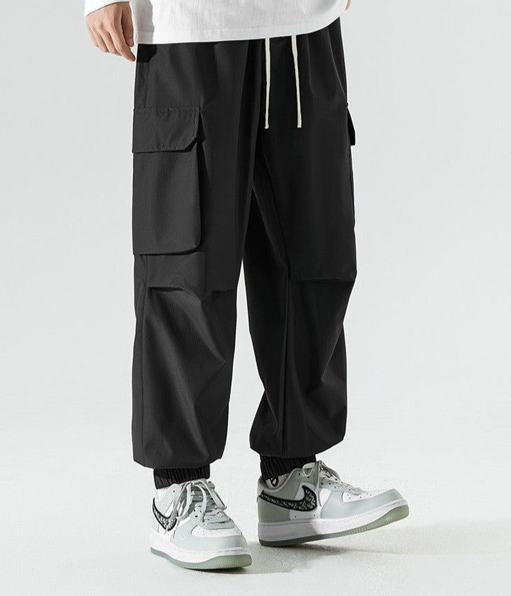 ashion-forward baggy trousers