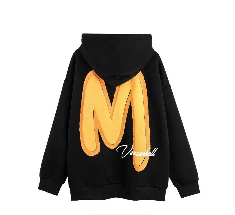 contrasting letter fashion sweatshirts