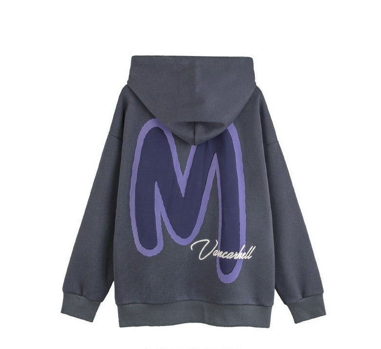 contrasting letter fashion sweatshirts